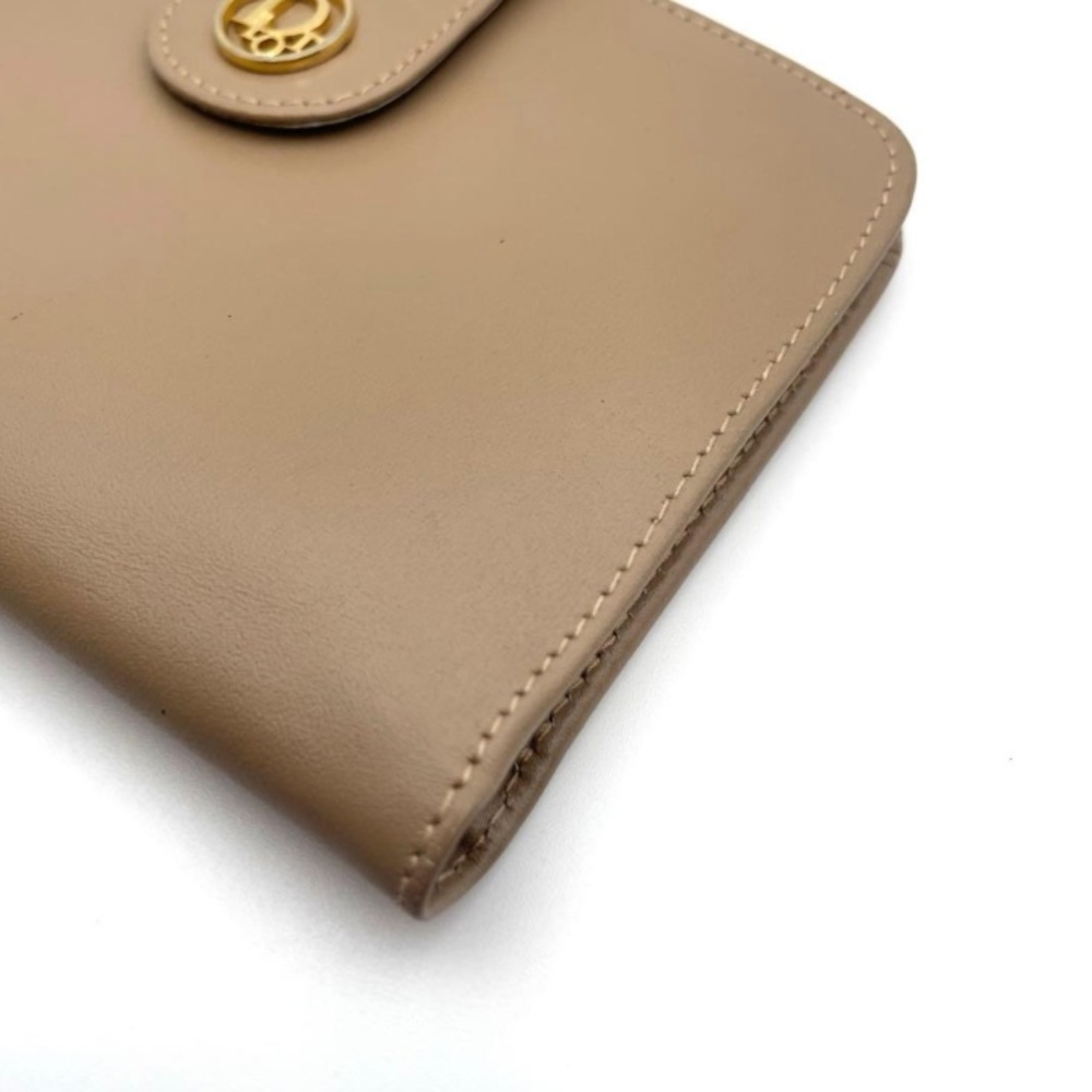 Dior Tan Leather compact wallet - Picture 9 of 10